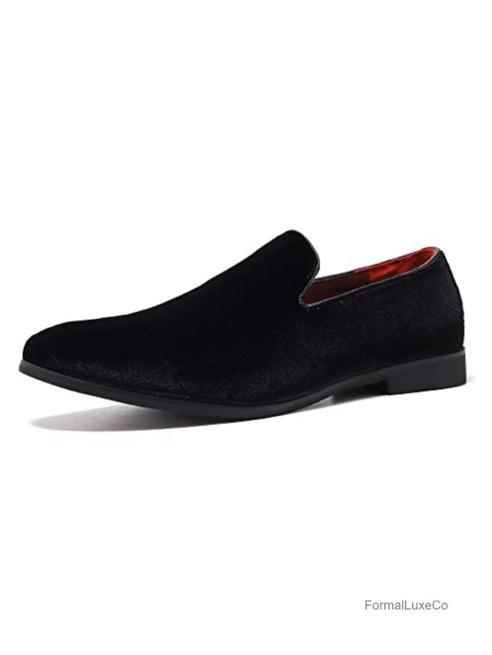 Men's Velvet Penny Loafers Slip-On Formal Wedding Party Dress Shoes